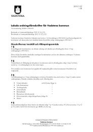 Lokala ordningsföreskrifter (pdf 1 MB) - Vadstena kommun