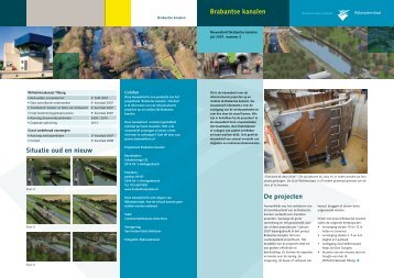 Brabantse kanalen De projecten Situatie oud en ... - Rijkswaterstaat