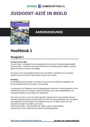 Paragraaf 2 De koloniale invloed in Zuidoost-Azië