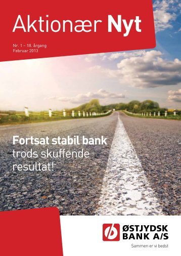 Fortsat stabil bank trods skuffende resultat!