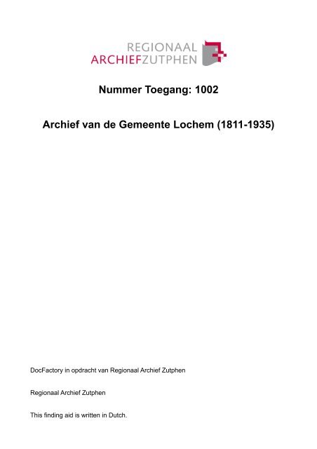 pdf (71,29 kb) - Regionaal Archief Zutphen
