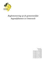 Het gemeentelijk begraafplaatsreglement - Gemeente Oosterzele