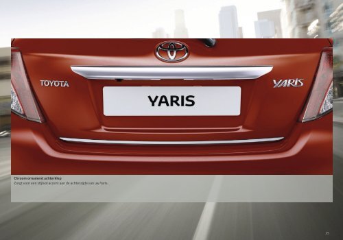 Toyota Yaris accessoires Brochure Nederland