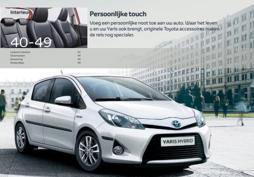 Toyota Yaris accessoires Brochure Nederland