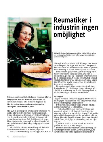 14 Gunilla, reumatiker i industrin - Välkommen till ...
