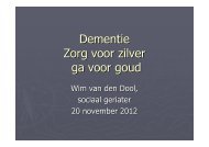 Presentatie Wim van den Dool - ZorgImpuls