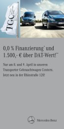 0,0 % Finanzierung* und 1.500,- € über DAT-Wert! - Mercedes-Benz ...