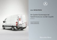 Der Sprinter Kastenwagen mit Vanlift Freeaccess von Bär Cargolift.