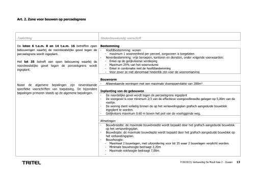 STEDENBOUWKUNDIGE VOORSCHRIFTEN ... - Gemeente Riemst