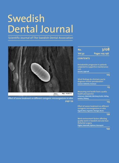 Swedish Dental Journal