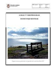 Lokalt vårdprogram - Höganäs kommun