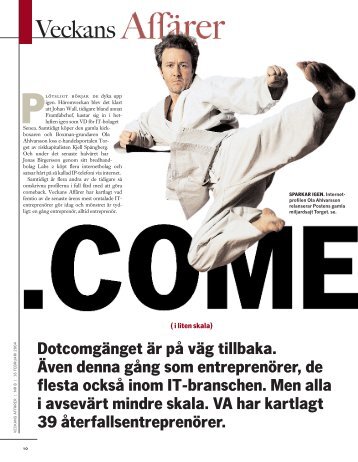 comeback - Veckans Affärer