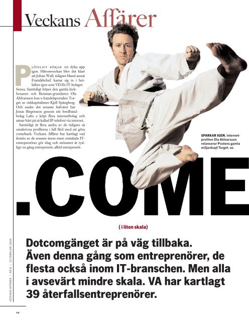 comeback - Veckans Affärer