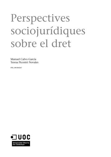 Perspectives sociojurídiques sobre el dret