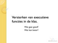 Versterken van executieve functies in de klas. - Hogrefe