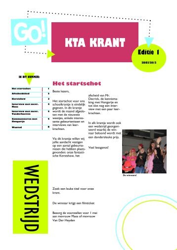 KTA KRANT - KTA Liedekerke