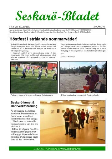 Nr 4 - nov 2011 - Seskarö Hembygdsförening