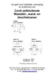 Handleiding V 6062-V60112-V60113 Zelfsluitende kraan - Vsh