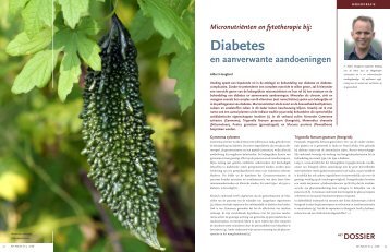 diabetes en aanverwante aandoeningen - Orthomedique