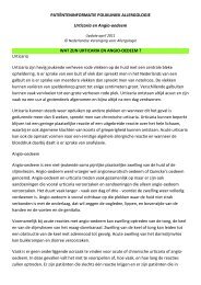 Urticaria en Angio-oedeem - allergologie.nl