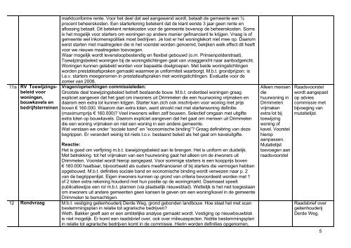 Besluitenlijst vergadering 24 april 2007 - Gemeente Drimmelen - 13 ...