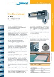 Oberflächenabsauger B 600 B 500/501 Slim - Behncke Gmbh