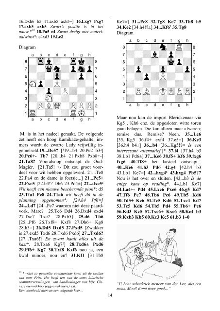 Clubblad 4-2011 - Koninklijk Erkende Venlose Schaakvereniging