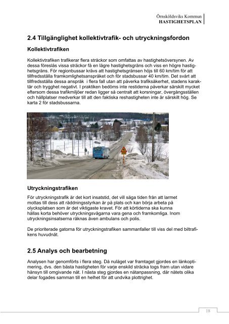 Hastighetsplan, remissutgåva 2013 - Örnsköldsviks kommun