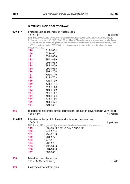 Nummer Toegang: 1104 Oud-rechterlijk archief Scholtambt Lochem