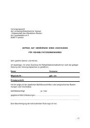 Rehabilitationsantrag - Versorgungswerk der ...