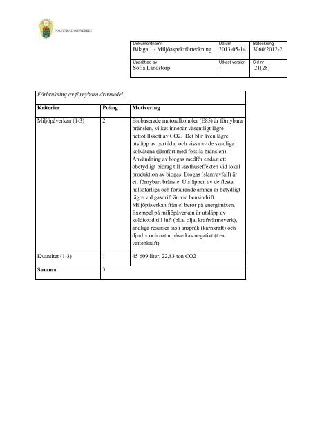 Miljöutredning 2013 (.pdf) - Fortifikationsverket