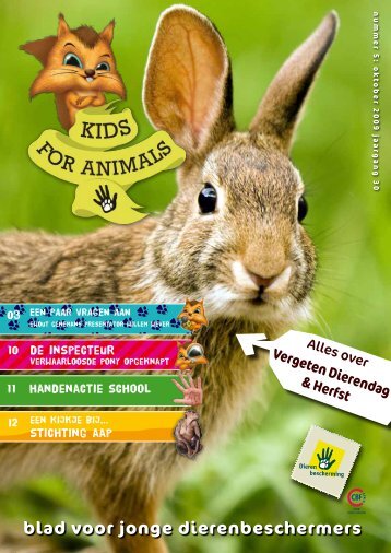 blad voor jonge dierenbeschermers - Kids For Animals