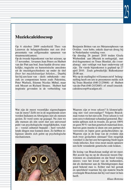 jan/feb - Academisch Genootschap