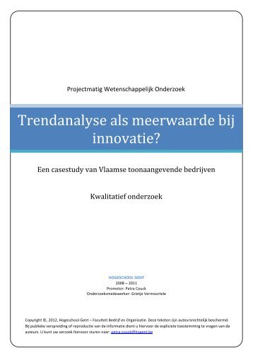 Kwalitatief rapport - Faculteit Bedrijf en Organisatie - Hogeschool Gent