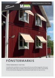 Produktblad Fönstermarkis F30