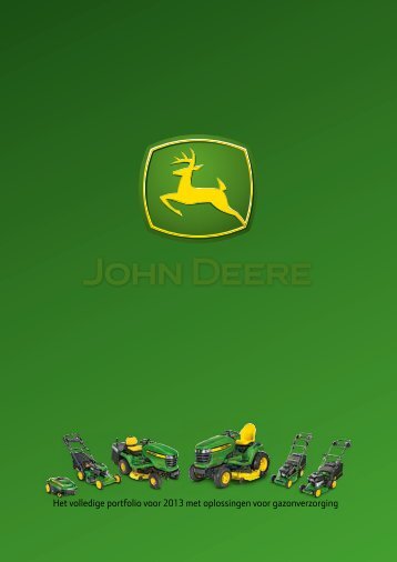 JohnDeere catalogus 2013.pdf - Kees van der Spek Tuinmachines