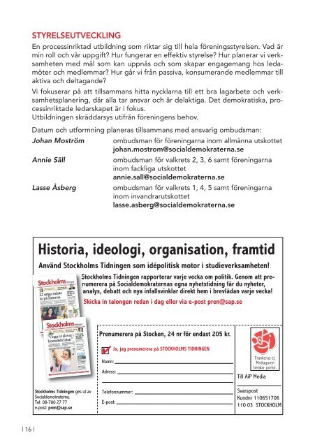 Ladda ner studieprogrammet här (PDF) - Socialdemokraterna