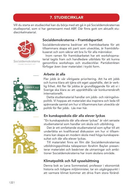 Ladda ner studieprogrammet här (PDF) - Socialdemokraterna