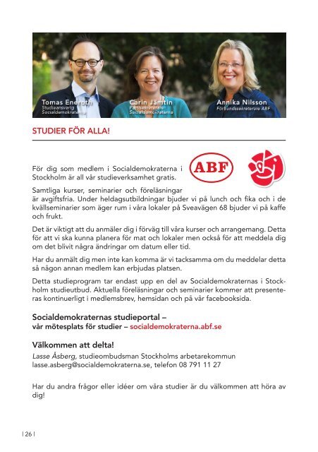 Ladda ner studieprogrammet här (PDF) - Socialdemokraterna