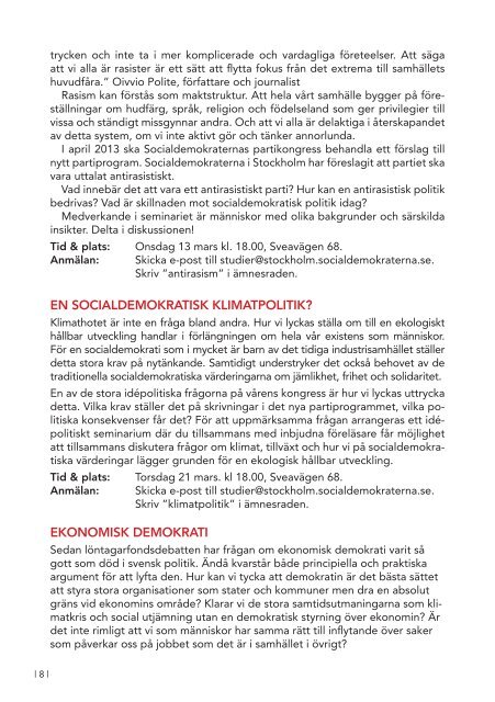 Ladda ner studieprogrammet här (PDF) - Socialdemokraterna