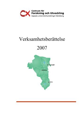 Verksamhetsberättelse 2007 - Landstinget Gävleborg