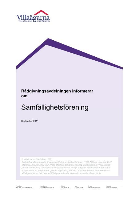 Samfallighetsforening Villaagarna