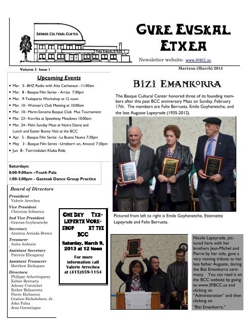 Gure Euskal Etxea - San Francisco Basque Cultural Center