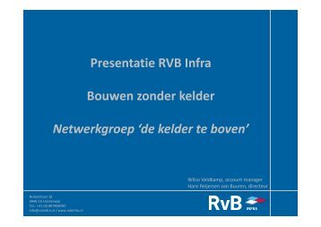 Bouwen zonder kelder (RVB Infra) - Verantwoorde Veehouderij