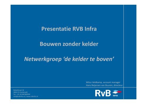 Bouwen zonder kelder (RVB Infra) - Verantwoorde Veehouderij