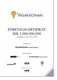 FÖRETAGSCERTIFIKAT SEK 5.000.000.000 - Vasakronan