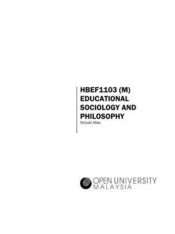 hbef1103 (m) educational sociology and philosophy - Ali Nazim's blog