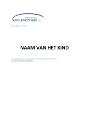 NAAM VAN HET KIND - Vrouwenraad