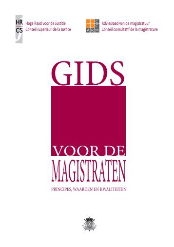 Gids voor de magistraten, principes, waarden en kwaliteiten