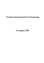 Kriminalistisk Bibliotek (DK) - Scandinavian Research Council for ...